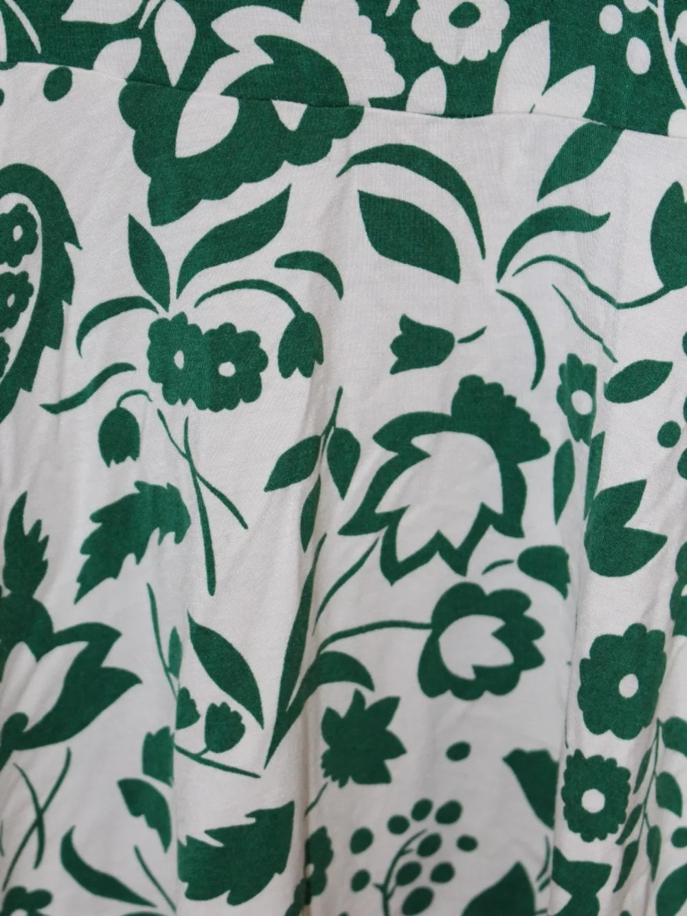 Boden, Eliza Midi Sleeveless Green & White Floral V-Neck  Dress - Picture 12 of 14